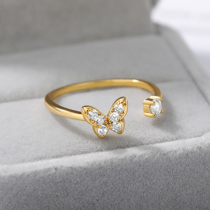 Fashion Butterfly Shaped Finger Rings
