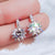 Crystal Zircon Sim-diamond Earrings