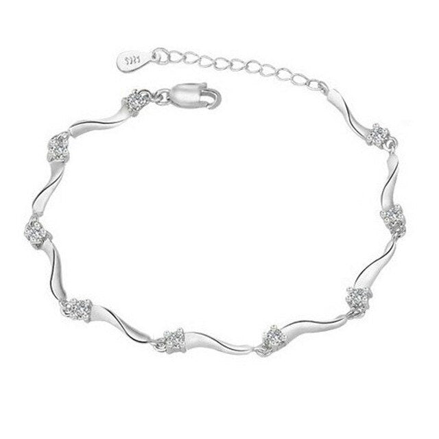 Women Crystal Bamboo Chain Bracelet Fashion Jewelry